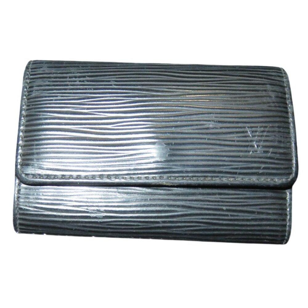 Louis Vuitton Black Nior Epi Italian Leather Multicles 6 Key Holder Case Wallet